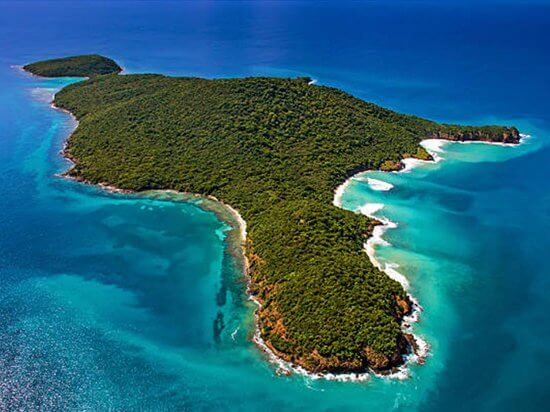 Sky view of Playa Luis Pena.